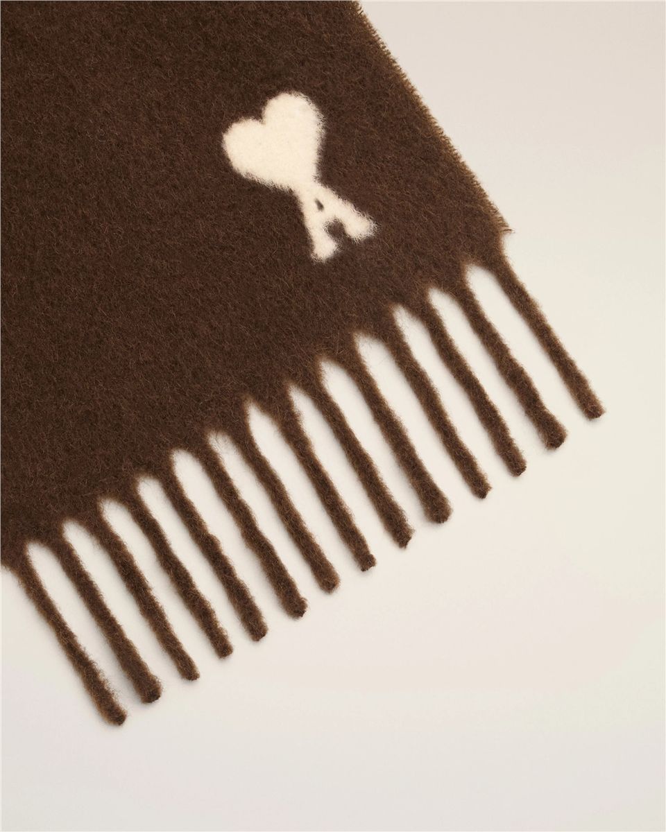Oversize scarf in alpaca and pure wool.-AMI-Verso