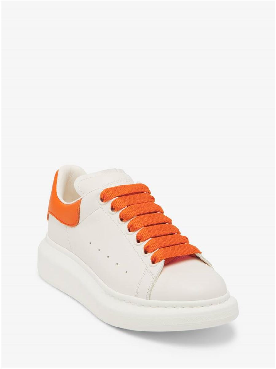 OVERSIZED SNEAKER IN OFF WHITE/ORANGE -  A. MCQUEEN -  Verso