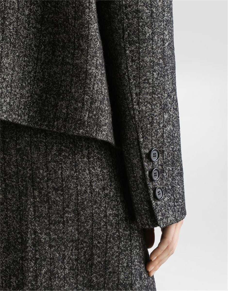 OVERSIZED STRIPED WOOL JACKET-DOLCE & GABBANA-Verso