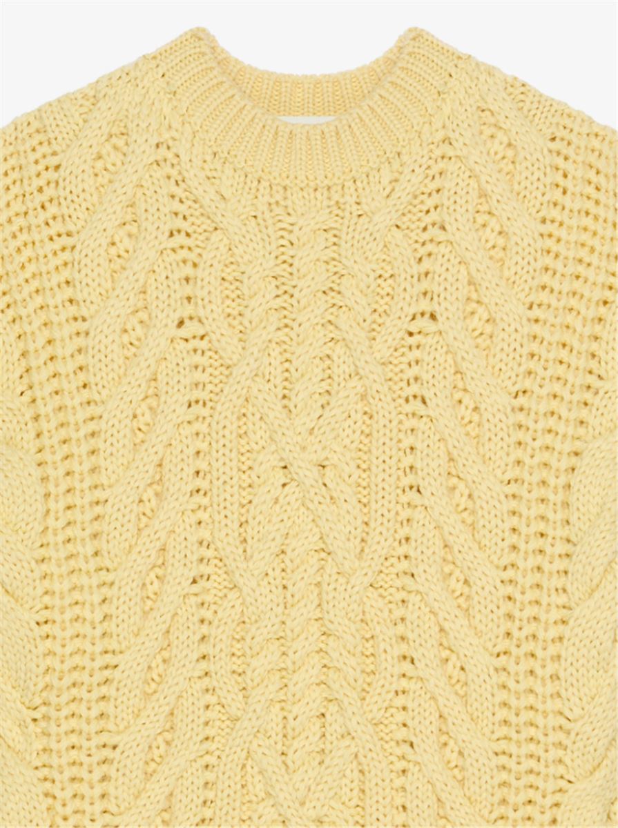 OVERSIZED SWEATER IN CABLE-KNIT -  GIVENCHY -  Verso