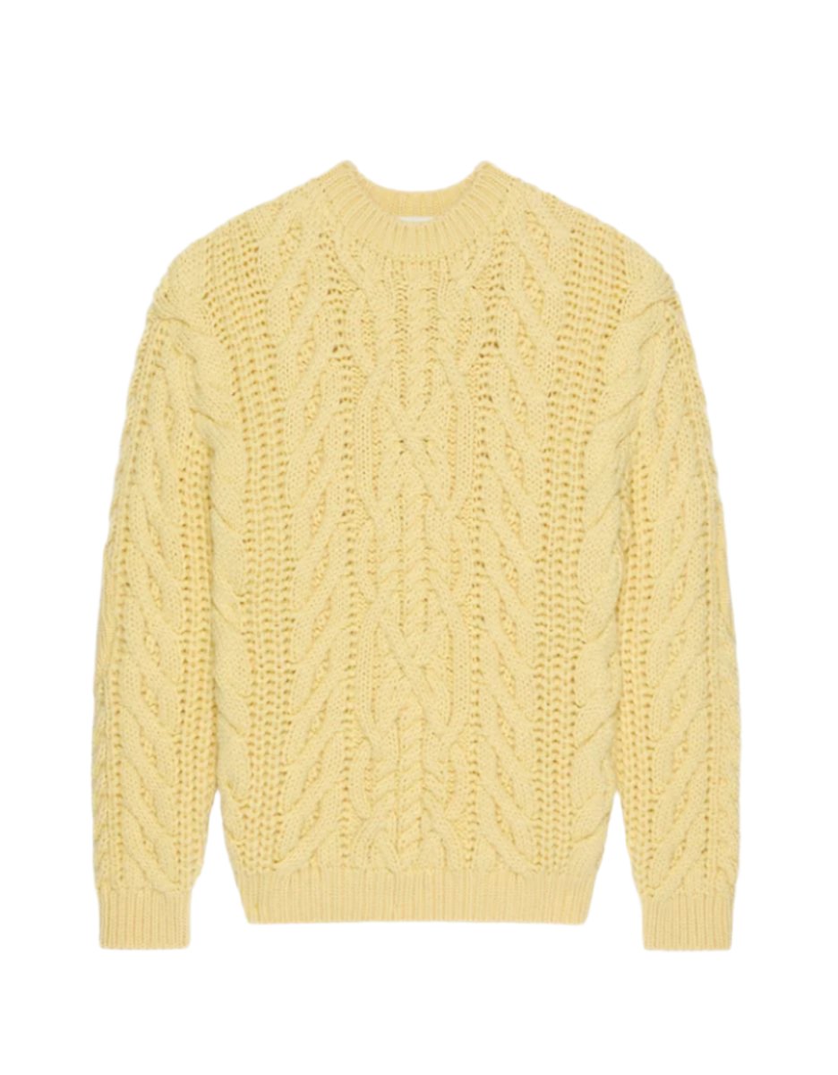 OVERSIZED SWEATER IN CABLE-KNIT -  GIVENCHY -  Verso