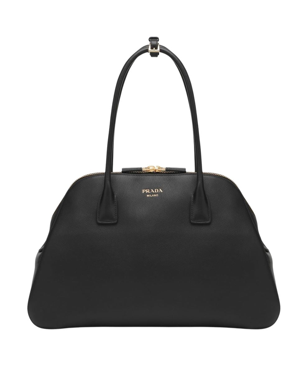 MEDIUM LEATHER TOTE BAG - PRADA - Verso