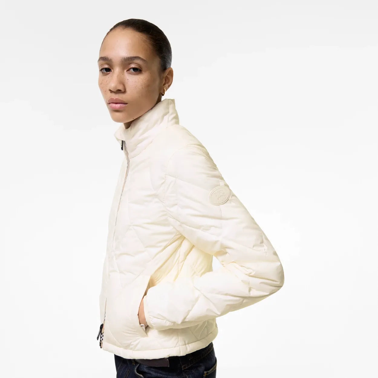 Packable quilted nylon bramford jacket-BURBERRY-Verso