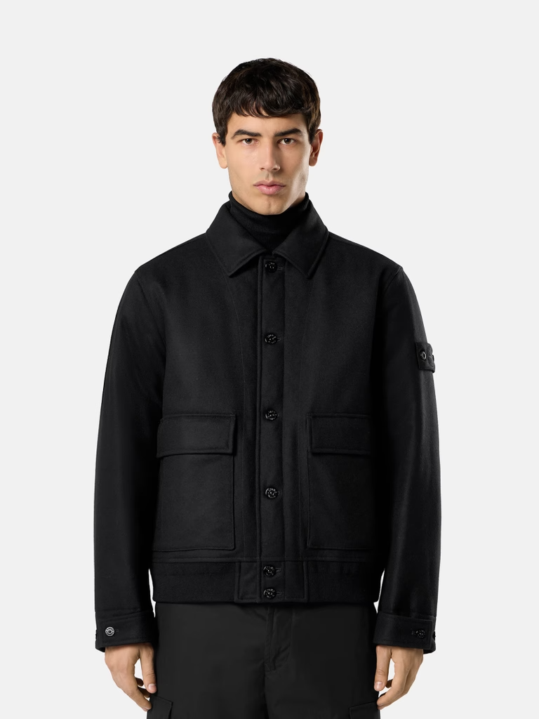 Padded coach jacket with anti-drop-STONE ISLAND-Verso