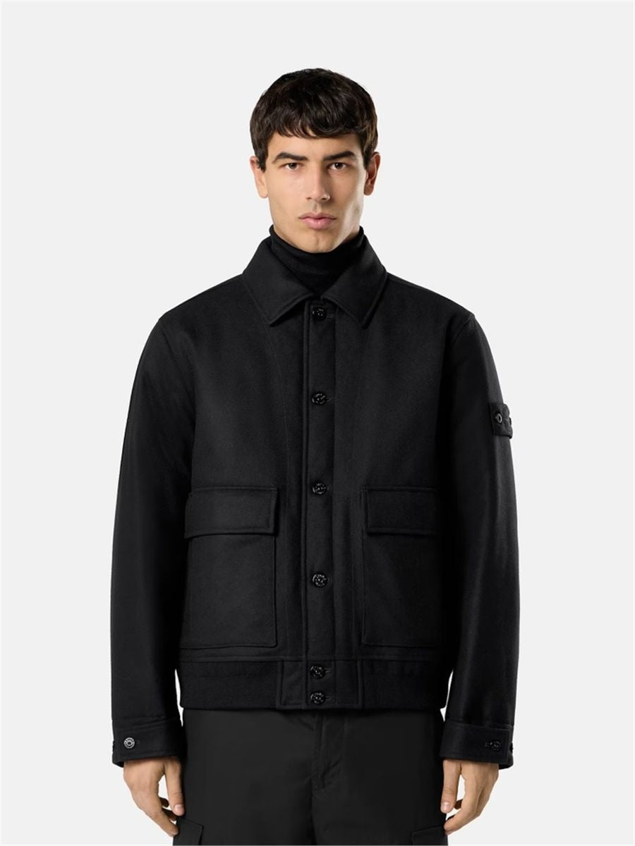 Padded coach jacket with anti-drop-STONE ISLAND-Verso