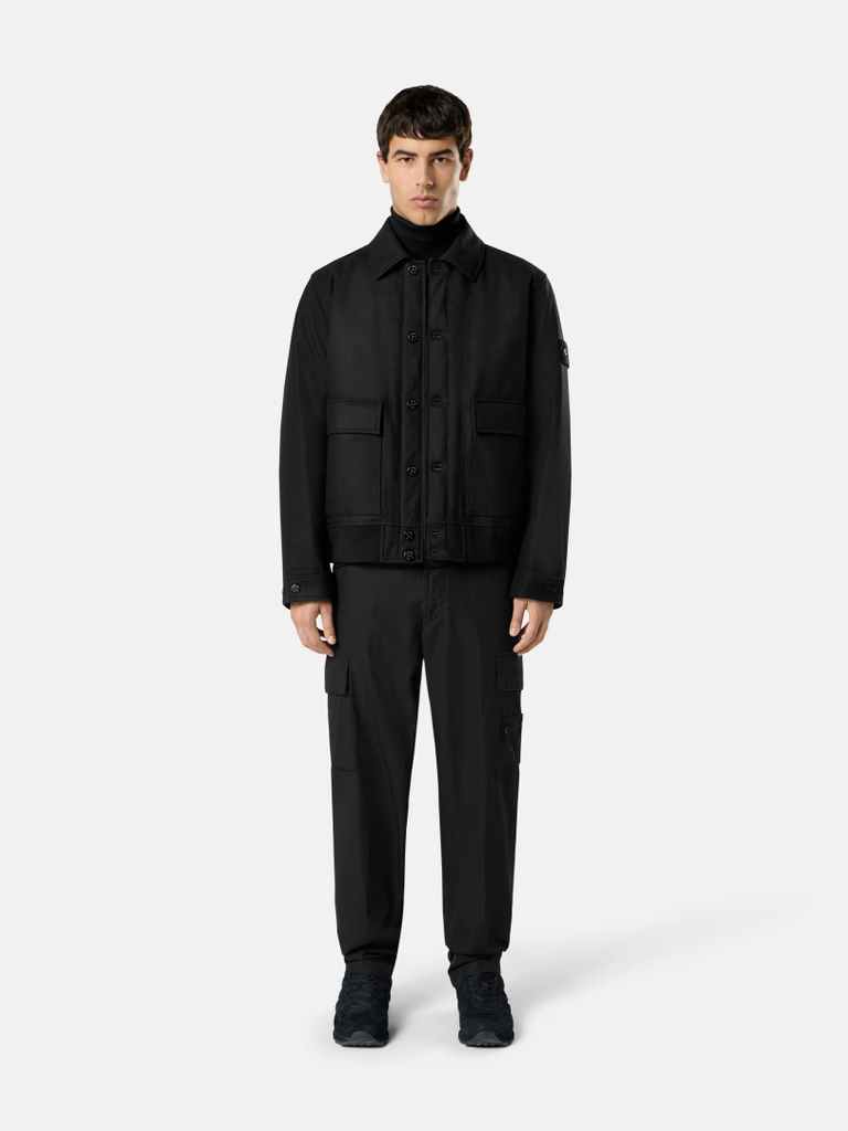 Padded coach jacket with anti-drop-STONE ISLAND-Verso