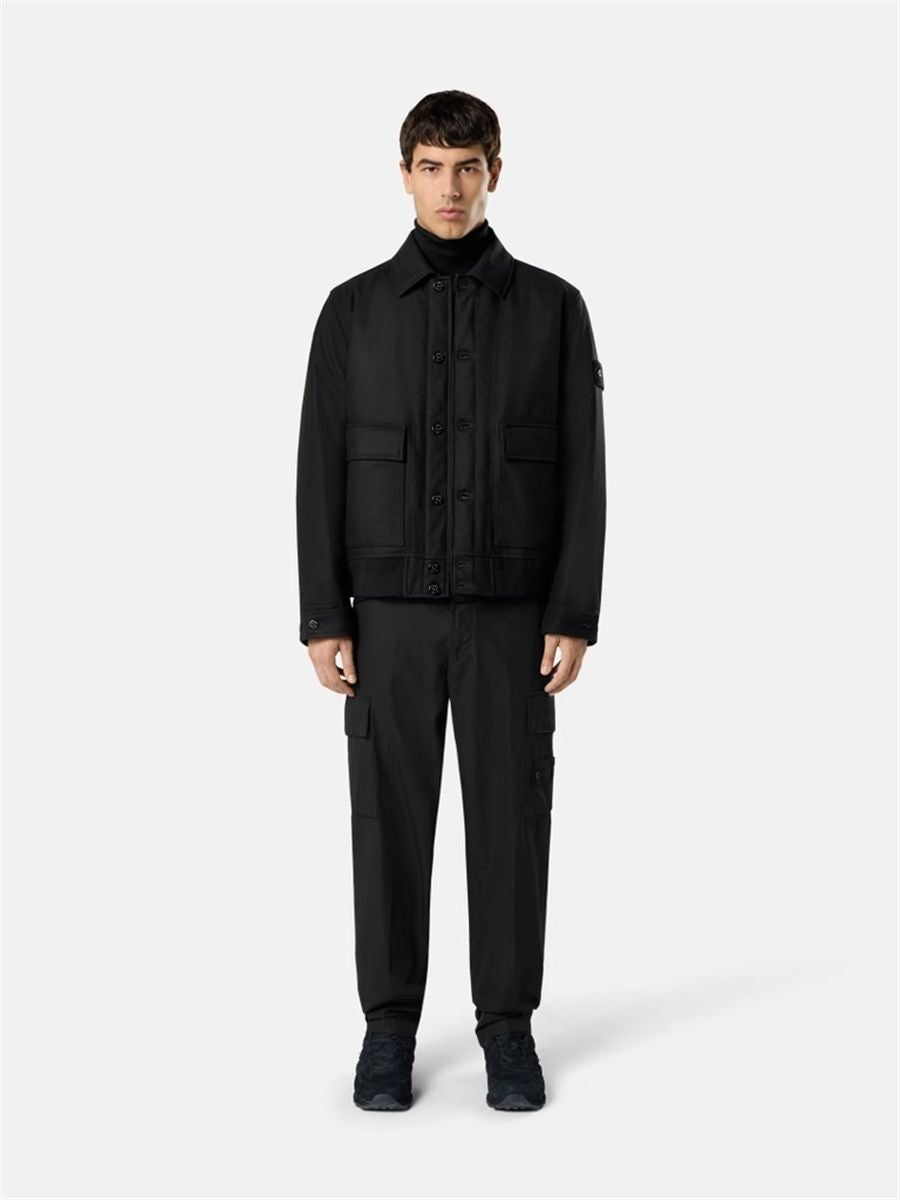 Padded coach jacket with anti-drop-STONE ISLAND-Verso