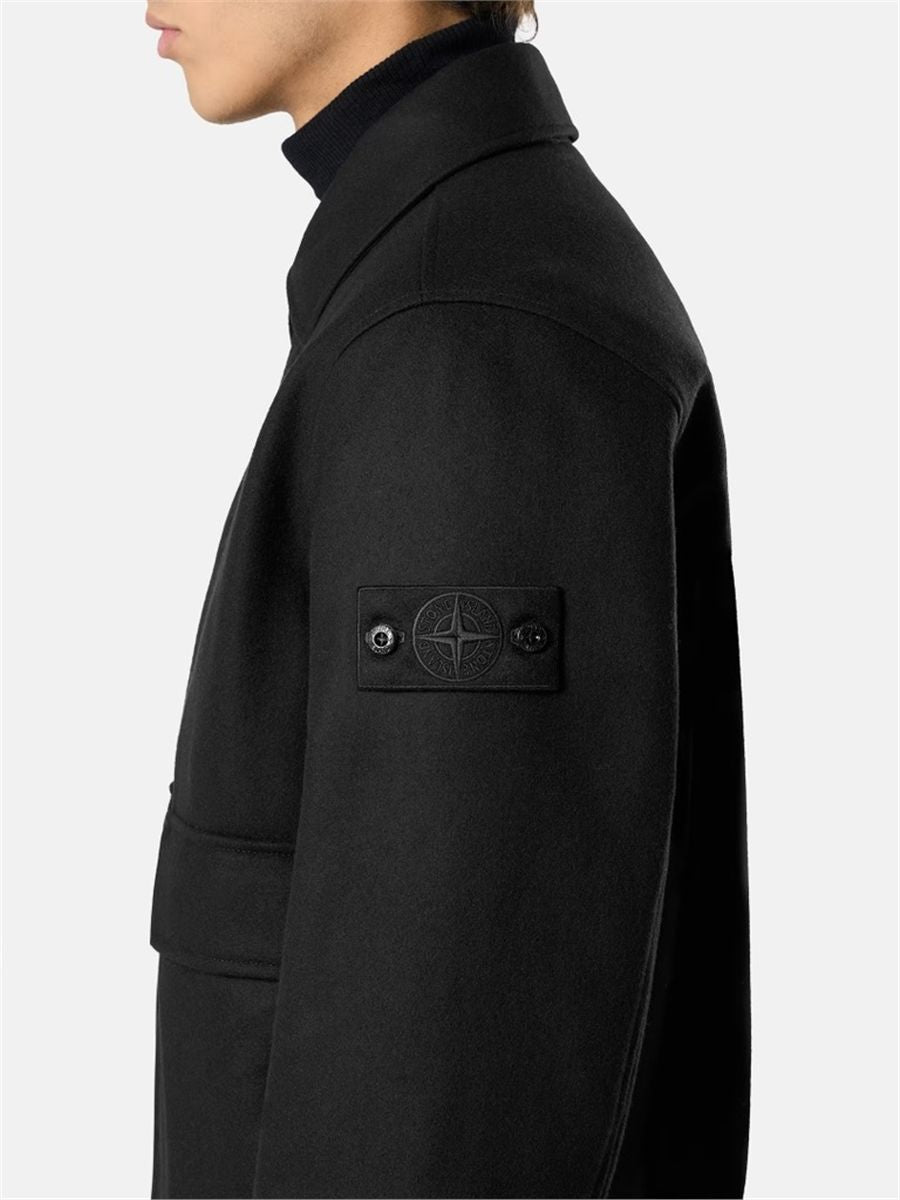 Padded coach jacket with anti-drop-STONE ISLAND-Verso