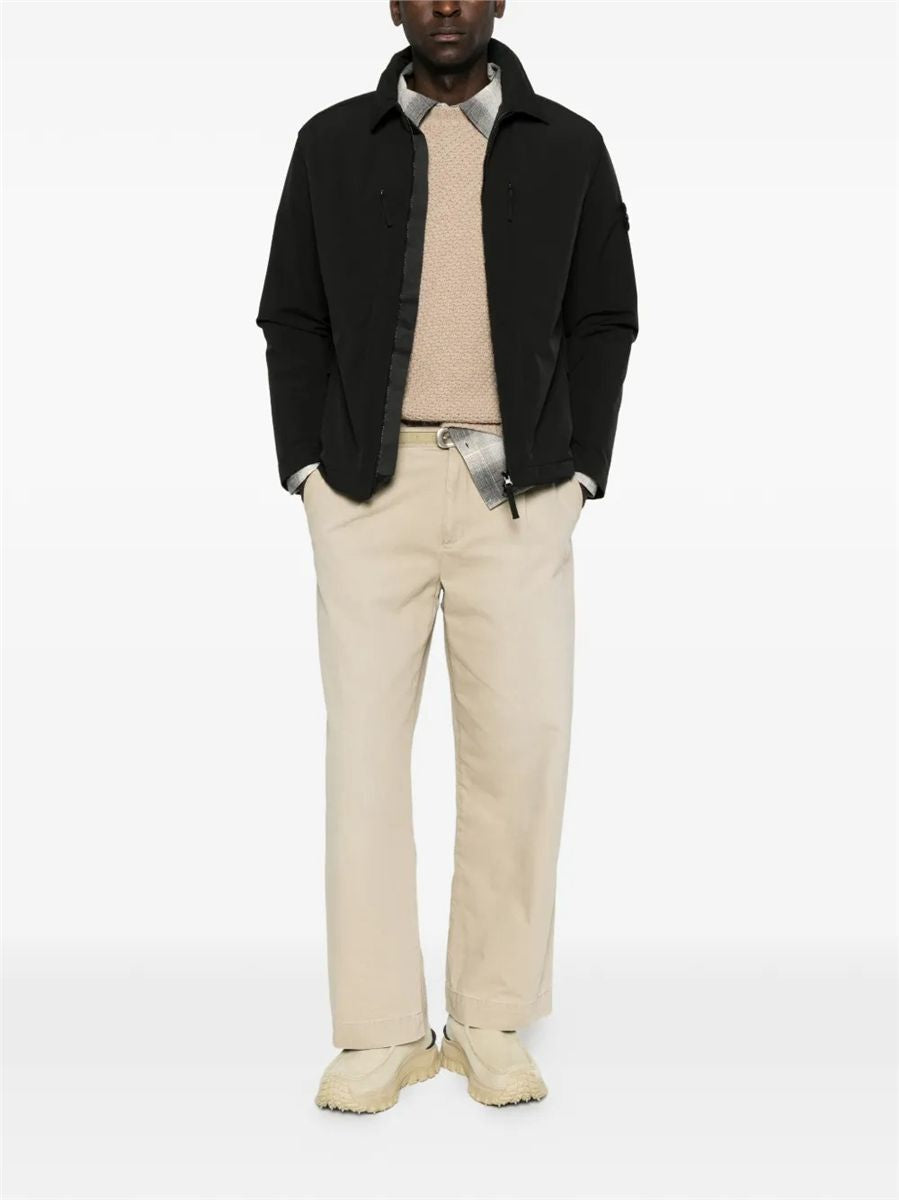 Padded coach jacket with wind- and water-resistant membrane-STONE ISLAND-Verso