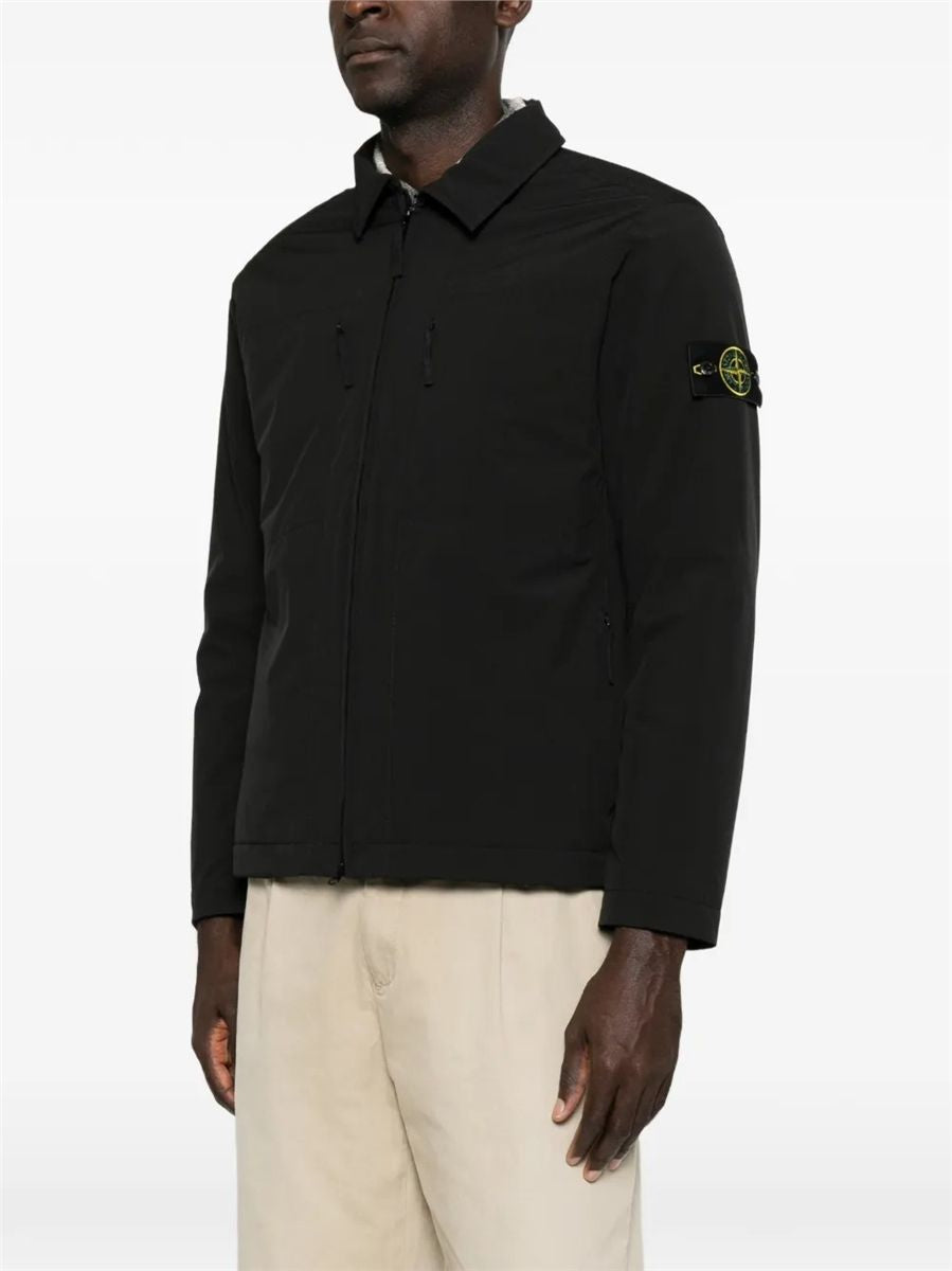 Padded coach jacket with wind- and water-resistant membrane-STONE ISLAND-Verso