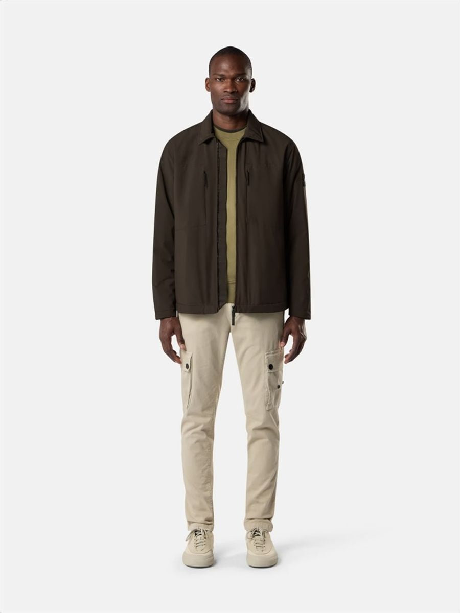 Padded coach jacket with wind- and water-resistant membrane-STONE ISLAND-Verso