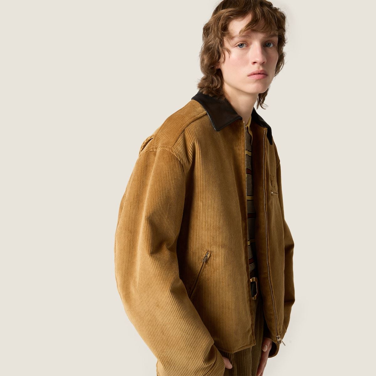 PADDED CORDUROY BLOUSON-MIU MIU-Verso