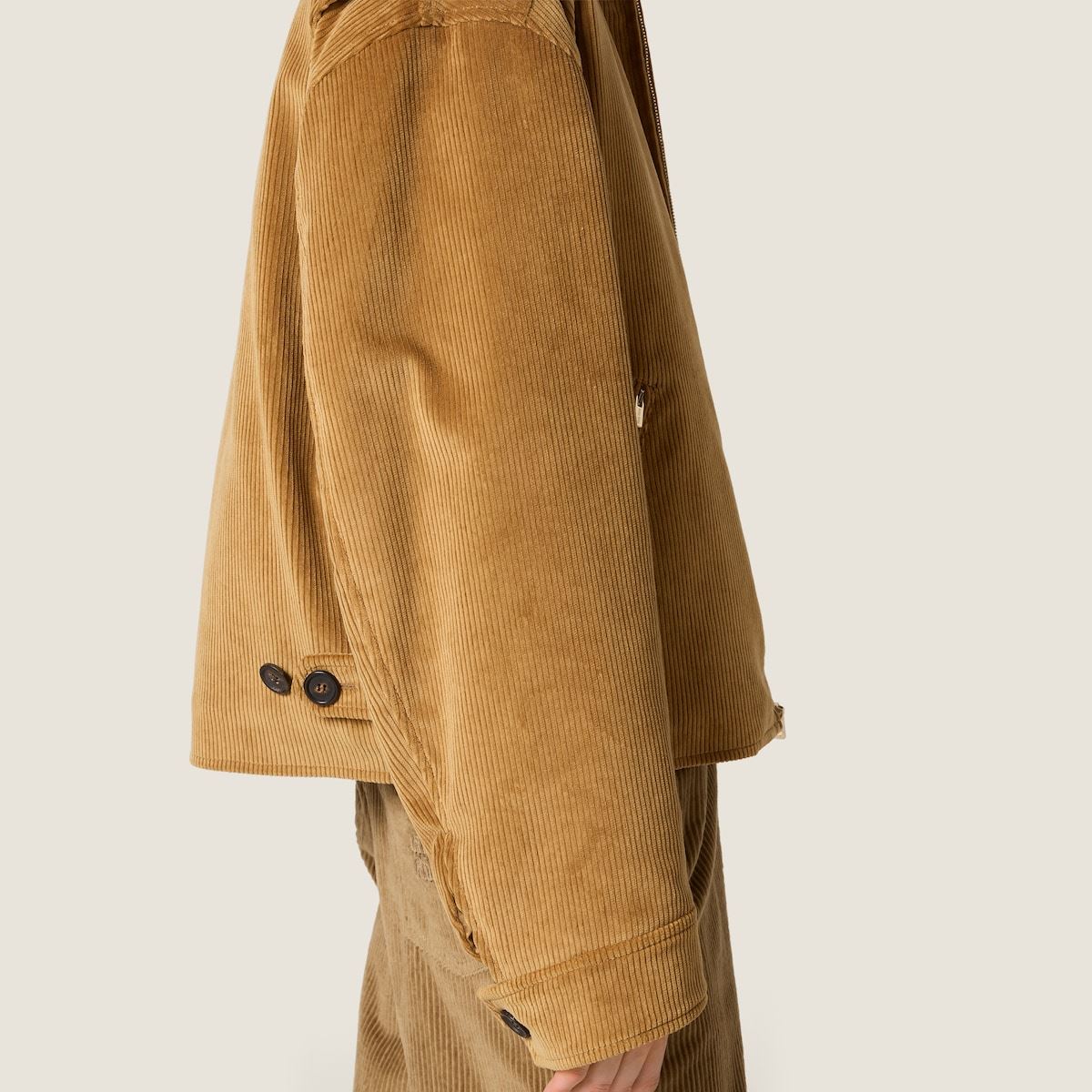 PADDED CORDUROY BLOUSON-MIU MIU-Verso