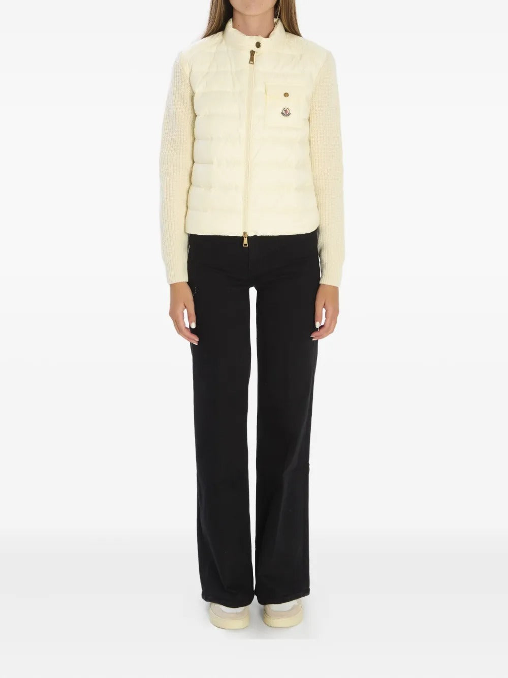 Padded-front Chest-pocket Cardigan-MONCLER-Verso