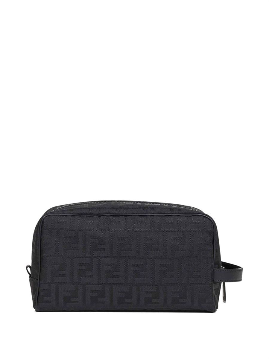 Padded handle wash bag-FENDI-Verso