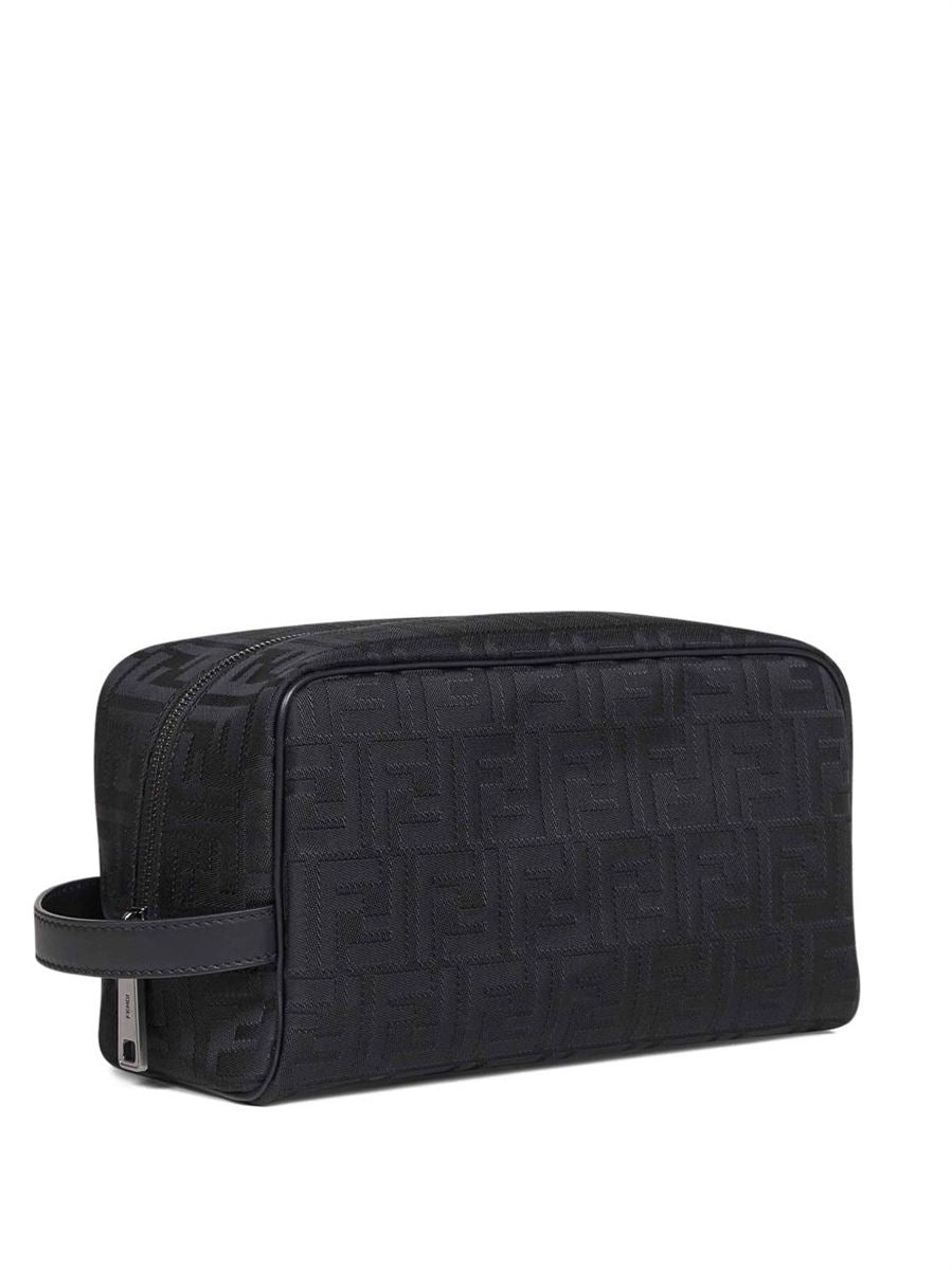 Padded handle wash bag-FENDI-Verso