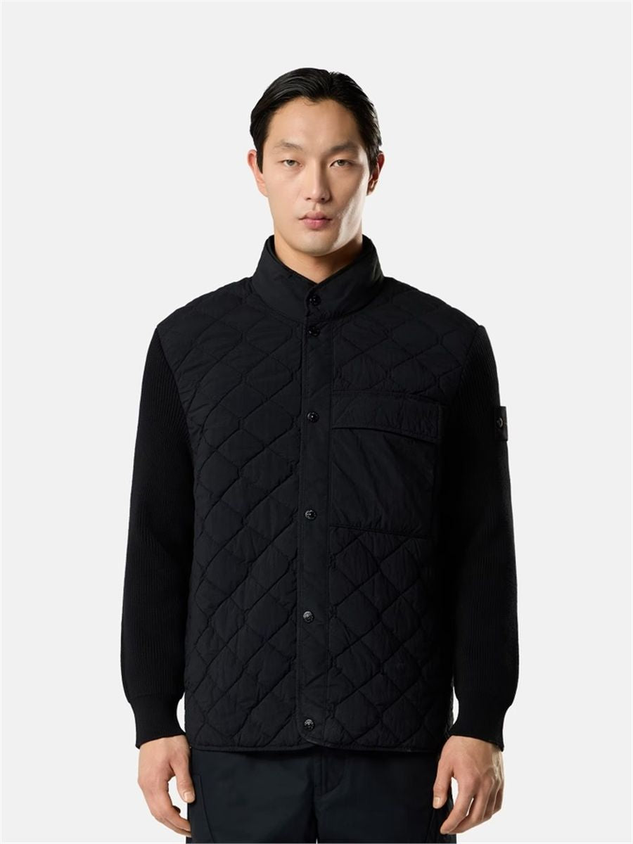 Padded jacket with anti-drop finish-STONE ISLAND-Verso