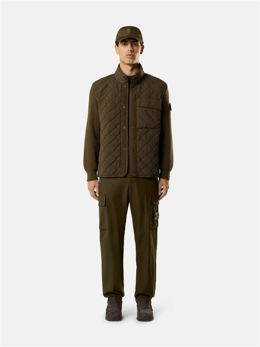 Padded jacket with anti-drop finish-STONE ISLAND-Verso