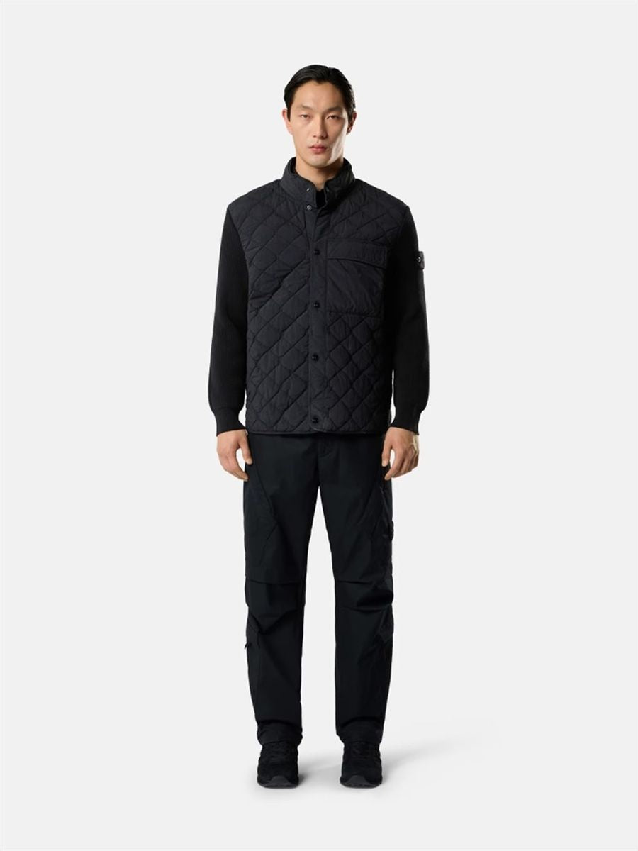 Padded jacket with anti-drop finish-STONE ISLAND-Verso