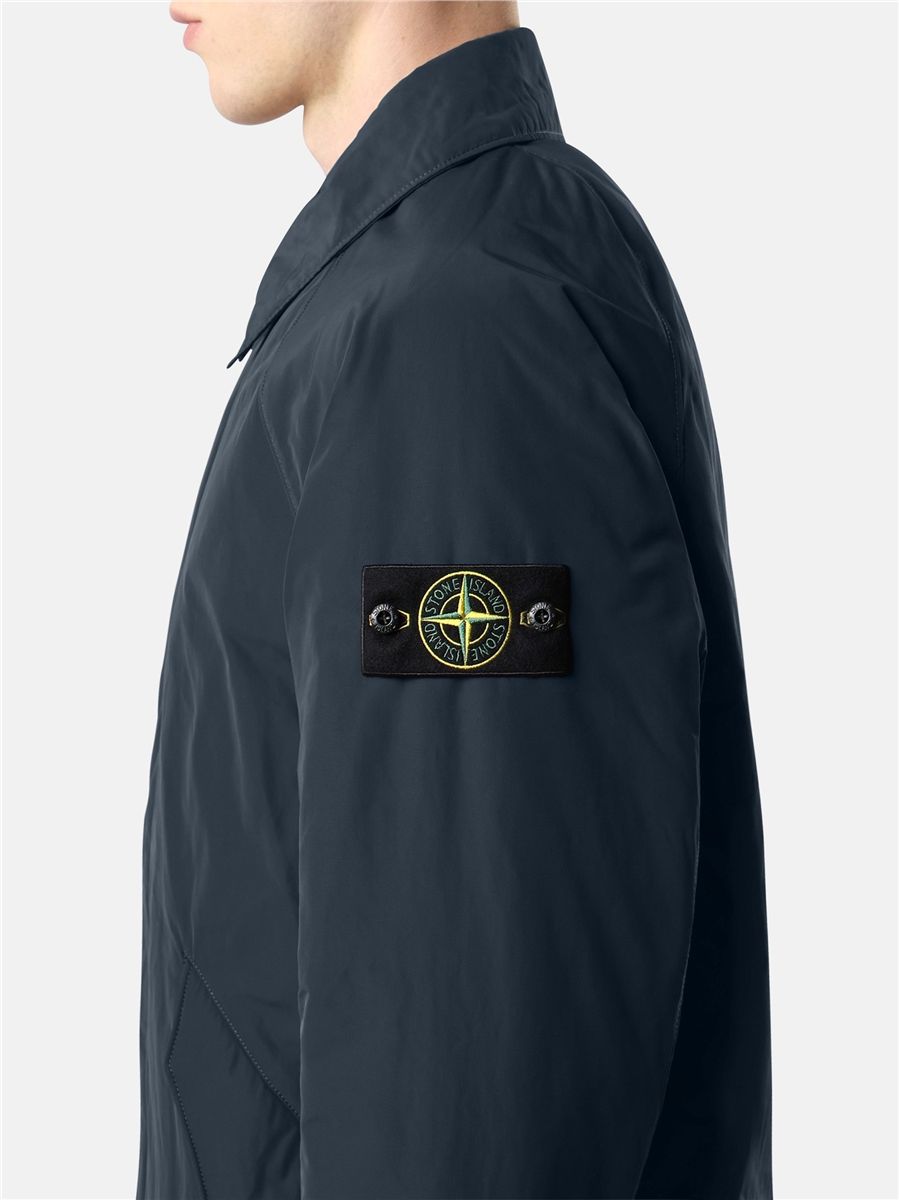 Padded long coat with anti-drop-STONE ISLAND-Verso