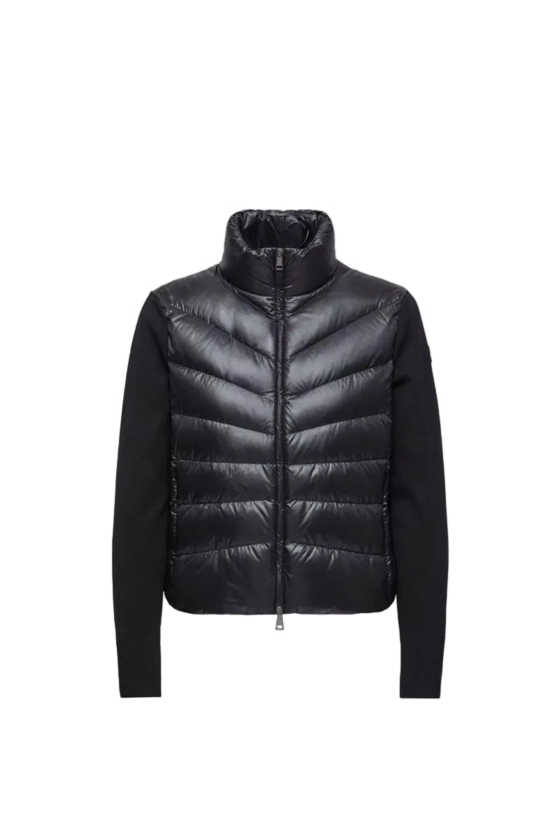 Padded wool zip-up cardigan-MONCLER-312386-S-Verso