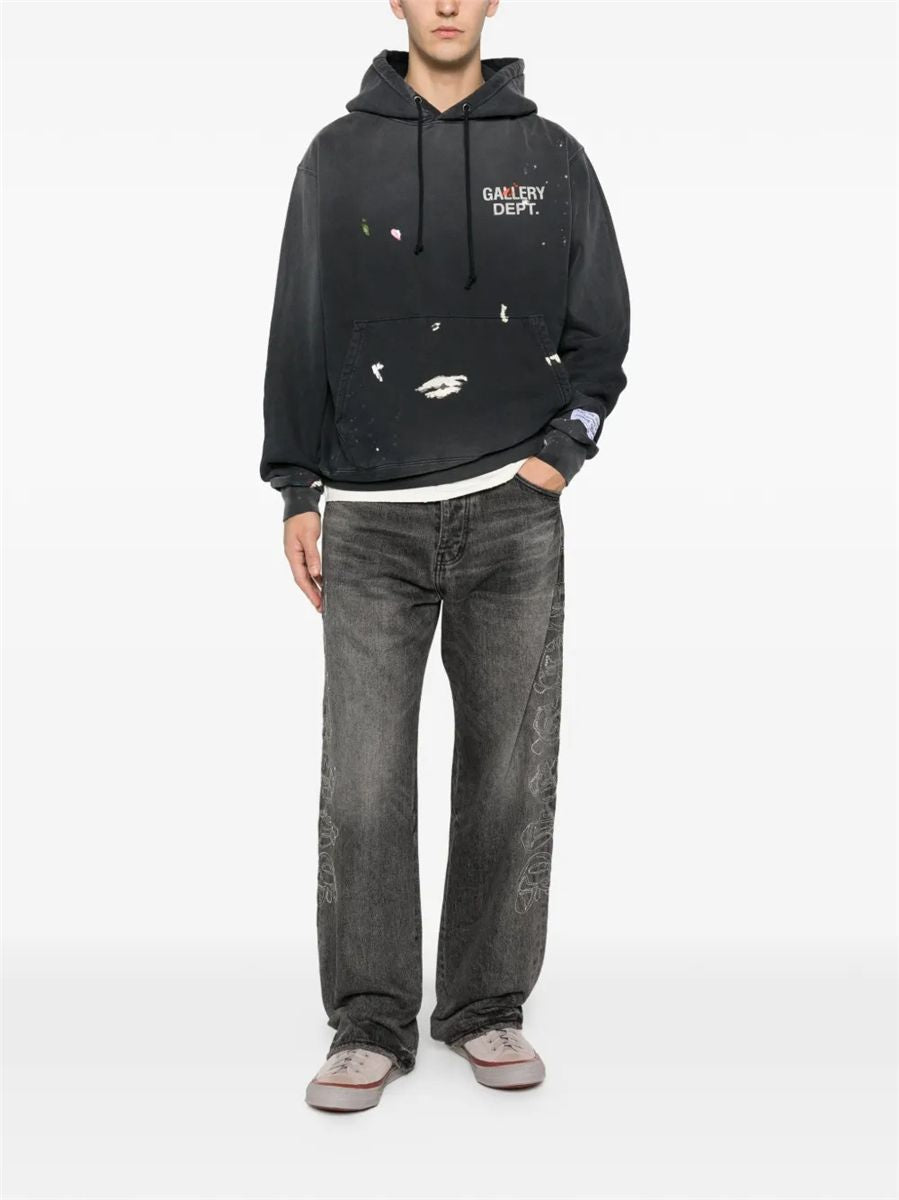 Paint logo hoodie-GALLERY DEPT.-Verso