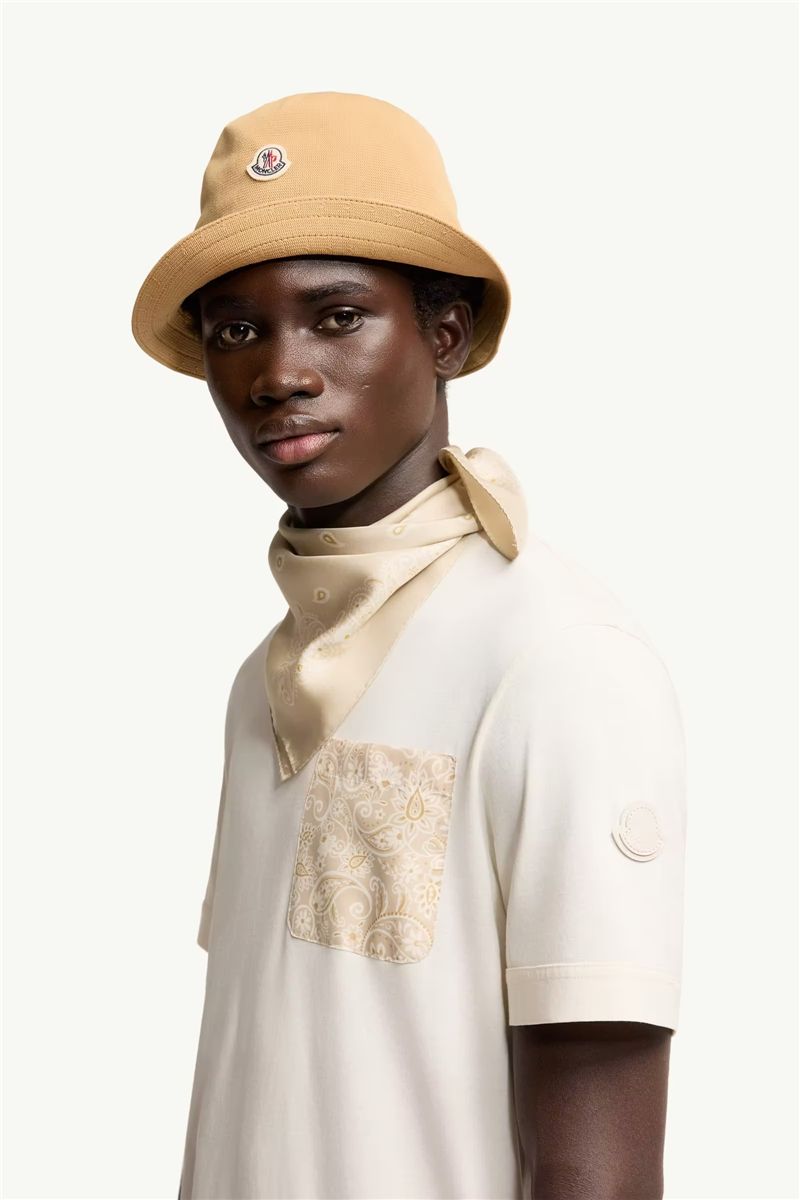 Paisley Print Cotton T-shirt-MONCLER-Verso