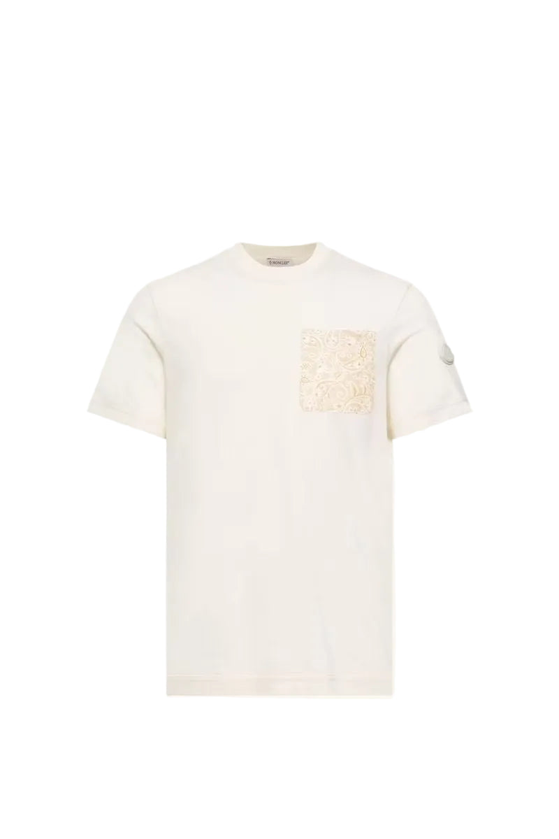 Paisley Print Cotton T-shirt-MONCLER-310298-M-Verso