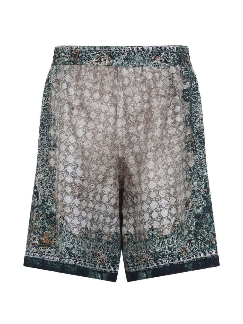 Paisley Print Drawstring Shorts-AMIRI-Verso