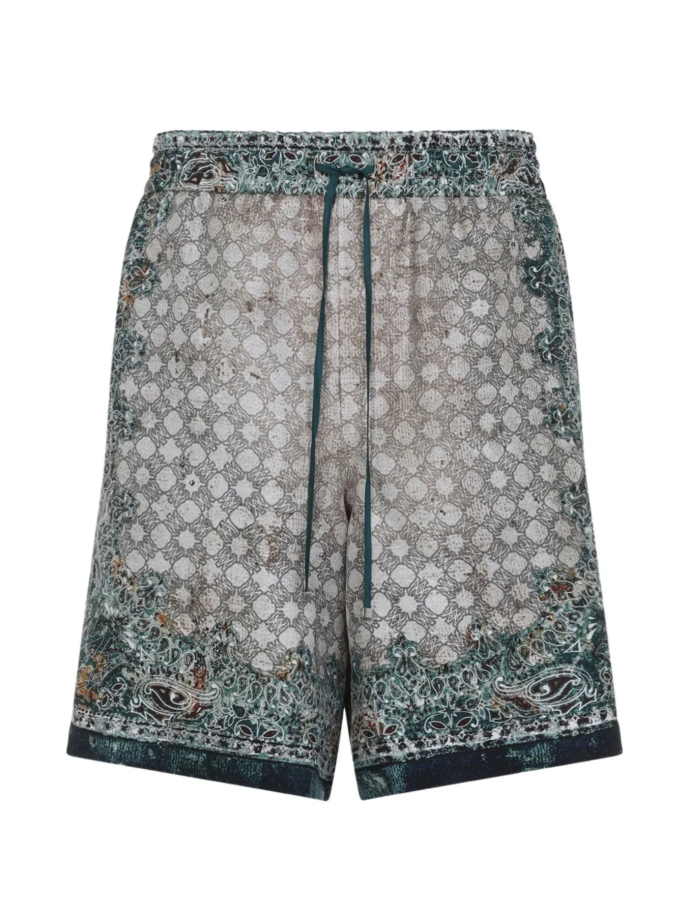 Paisley Print Drawstring Shorts-AMIRI-Verso