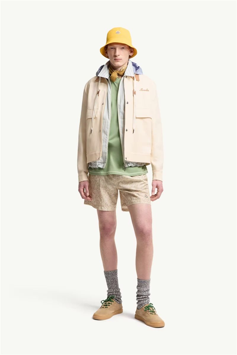 Paisley Print Swim Shorts-MONCLER-Verso