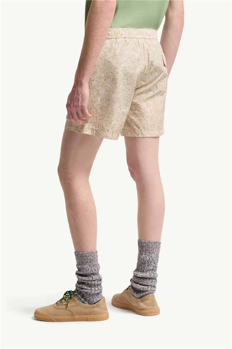 Paisley Print Swim Shorts-MONCLER-Verso