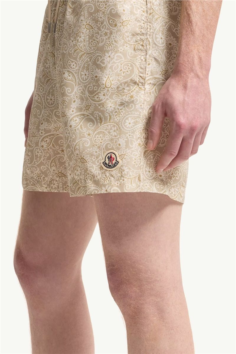 Paisley Print Swim Shorts-MONCLER-Verso