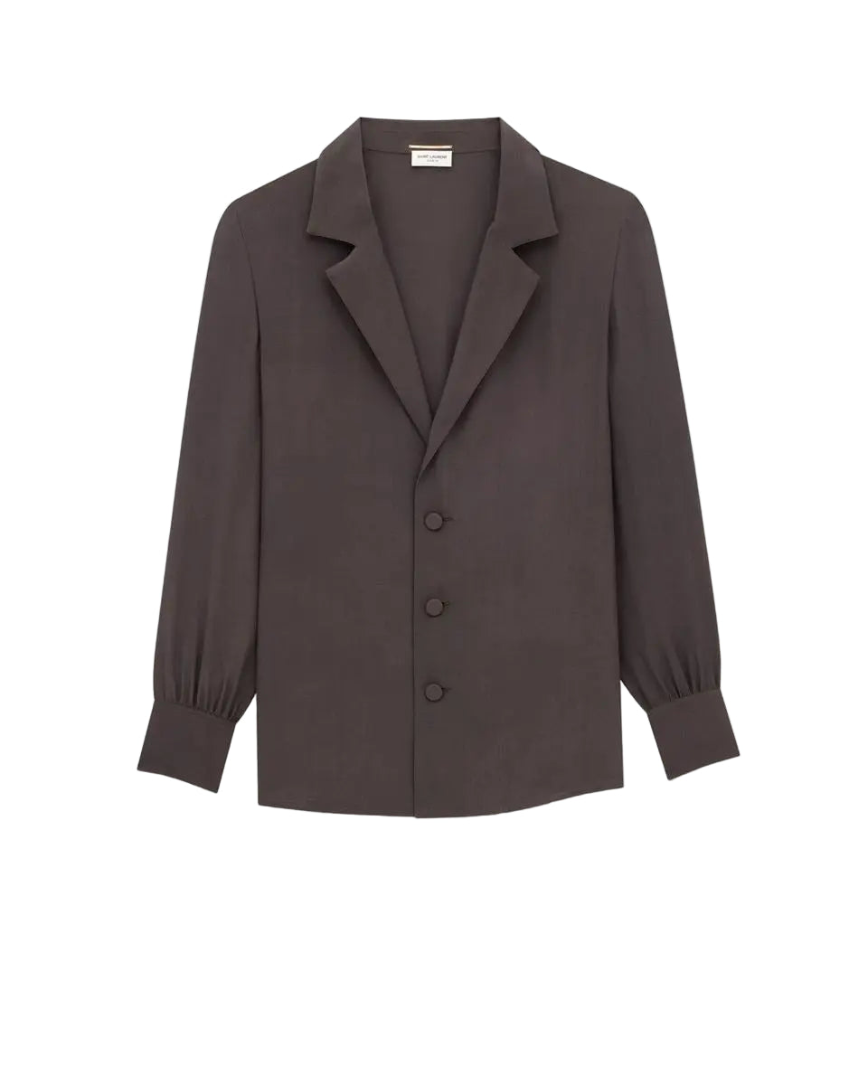 PAJAMA SHIRT IN SILK CREPE DE CHINE SAINT LAURENT