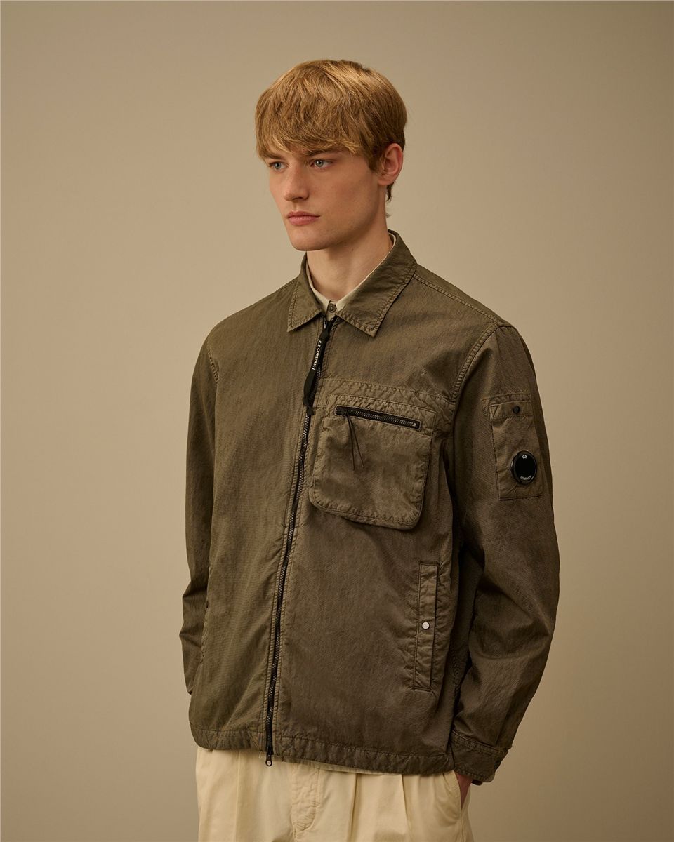 Panama-r zipped lens overshirt-C.P. COMPANY-Verso