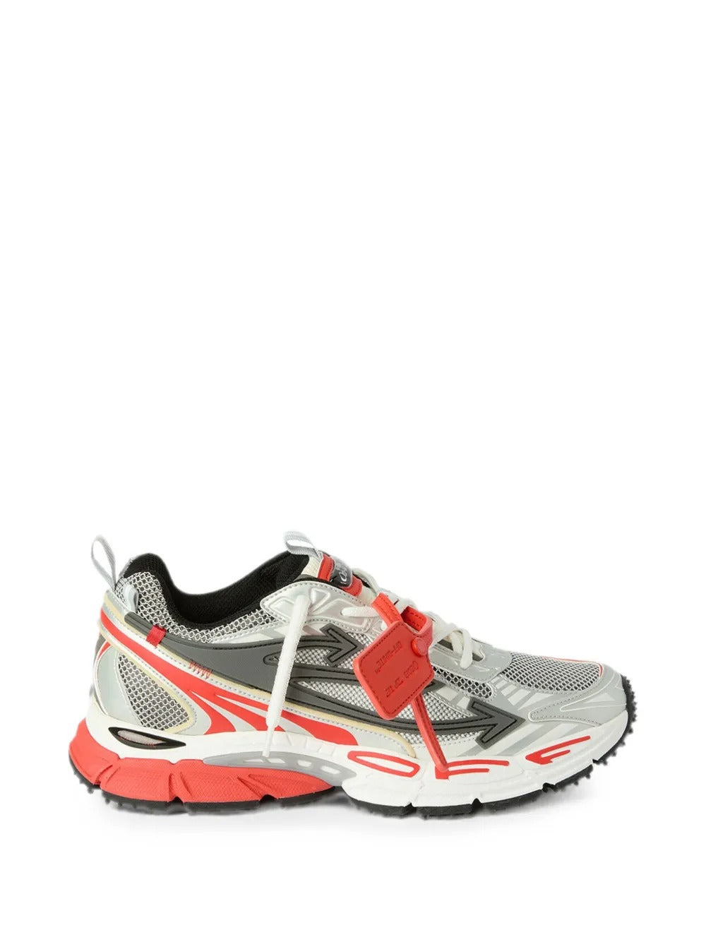 Panelled lace-up sneakers-OFF-WHITE-Verso