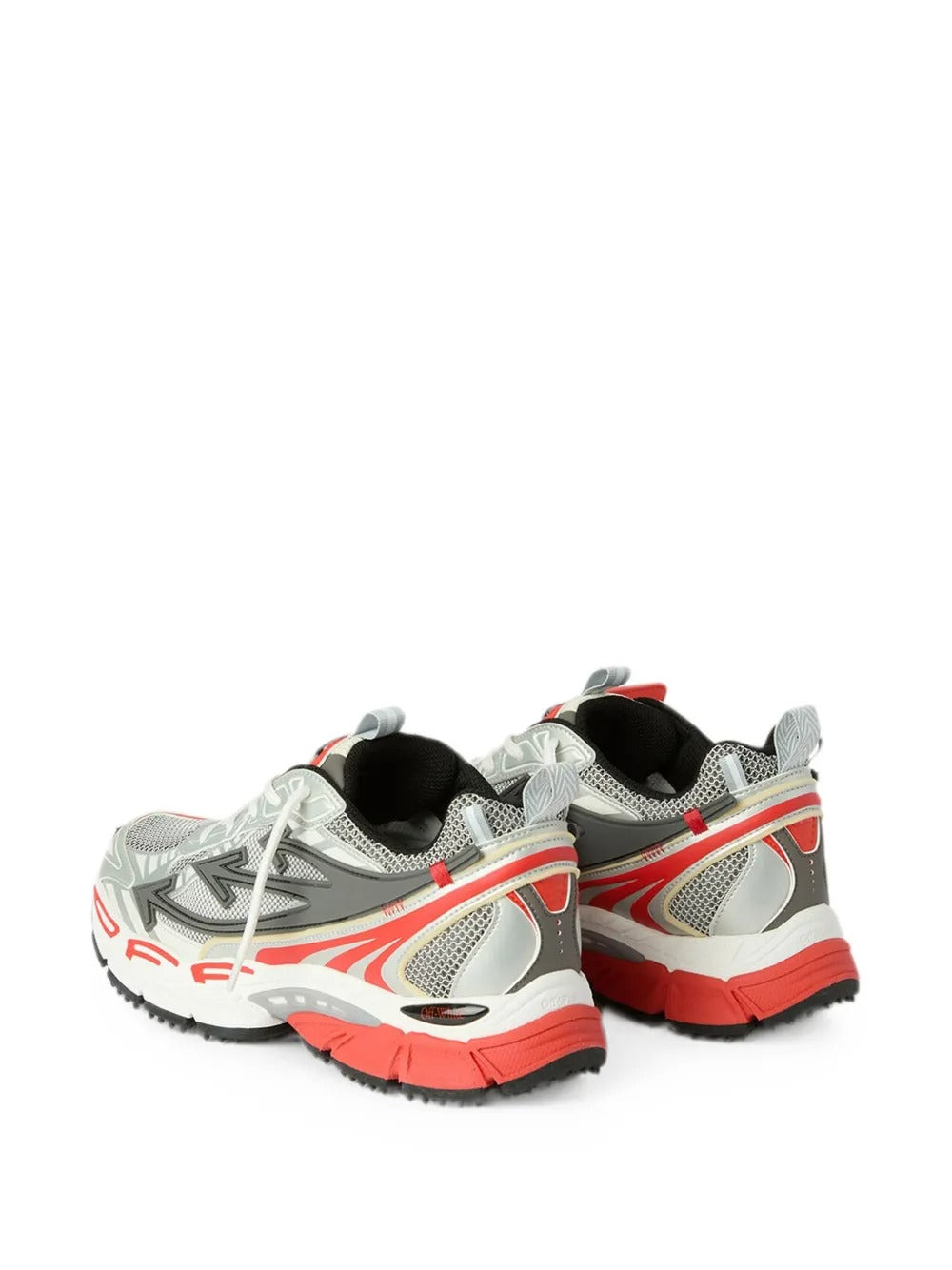 Panelled lace-up sneakers-OFF-WHITE-Verso