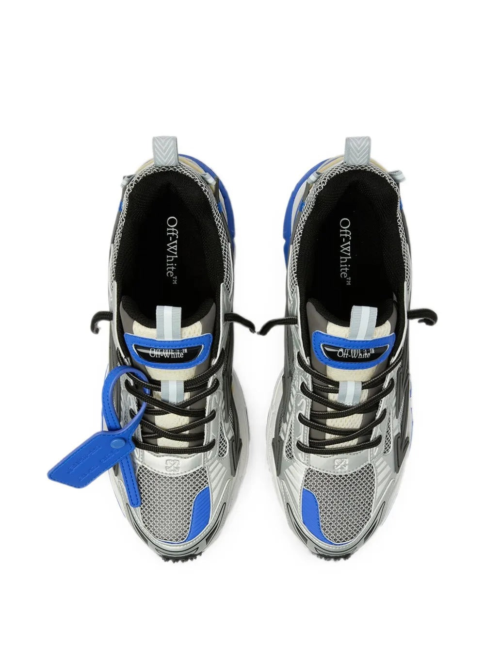 Panelled lace-up sneakers-OFF-WHITE-Verso