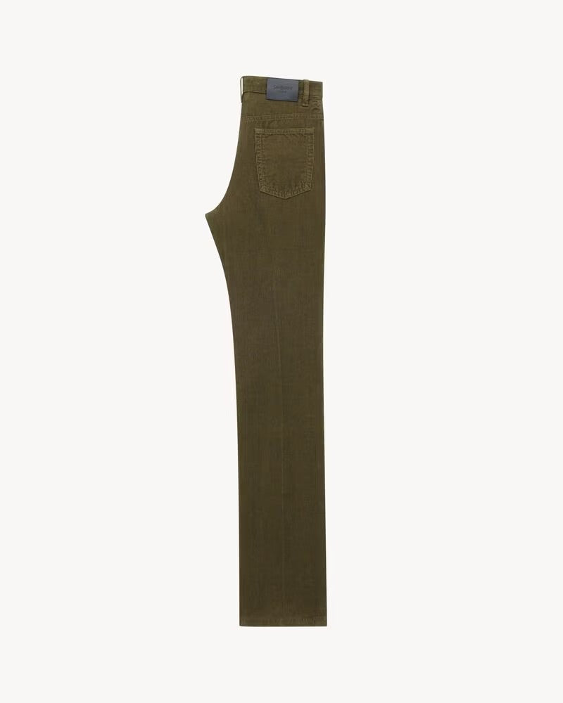 pants in corduroy-SAINT LAURENT-Verso