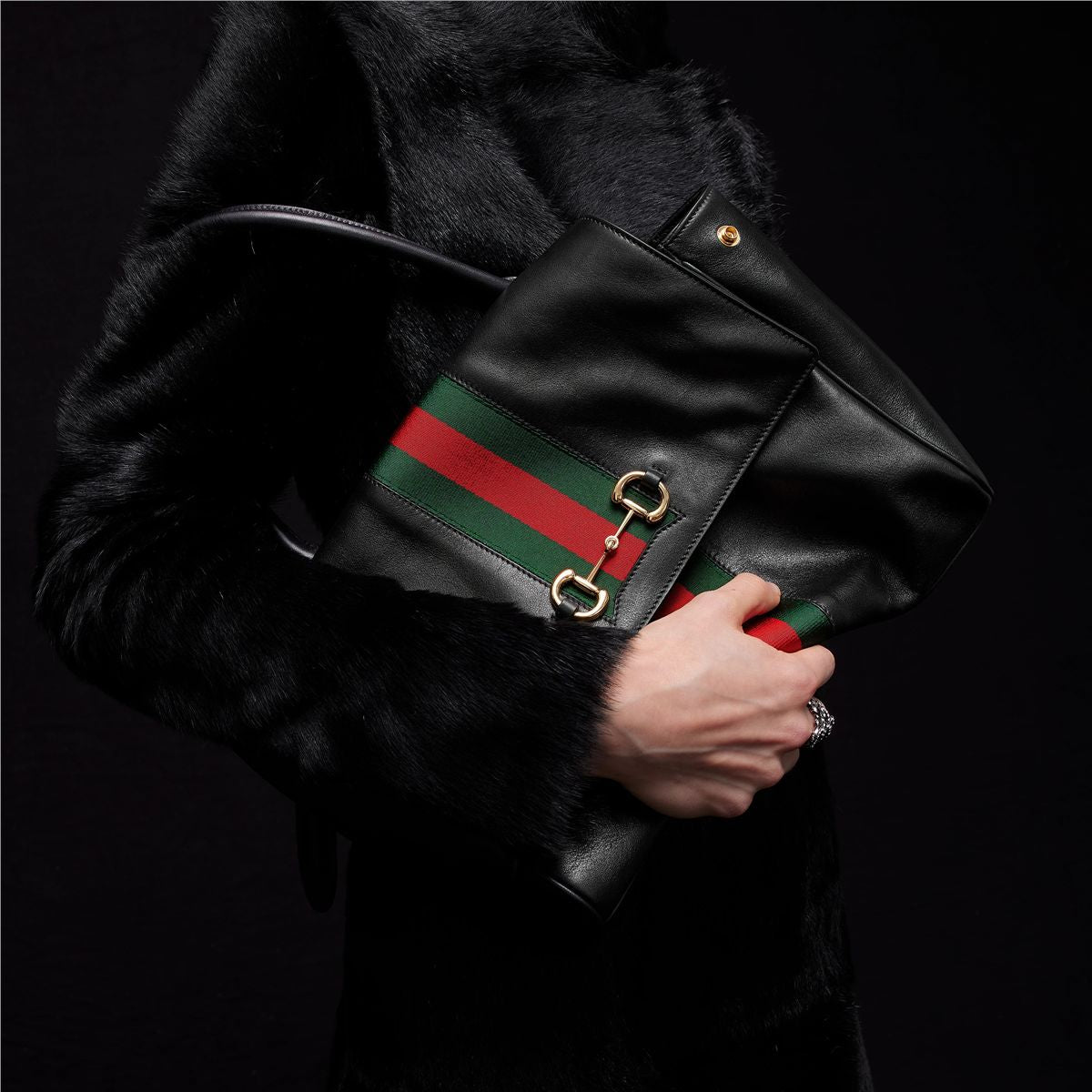 Paparazzo medium top handle bag-GUCCI-Verso