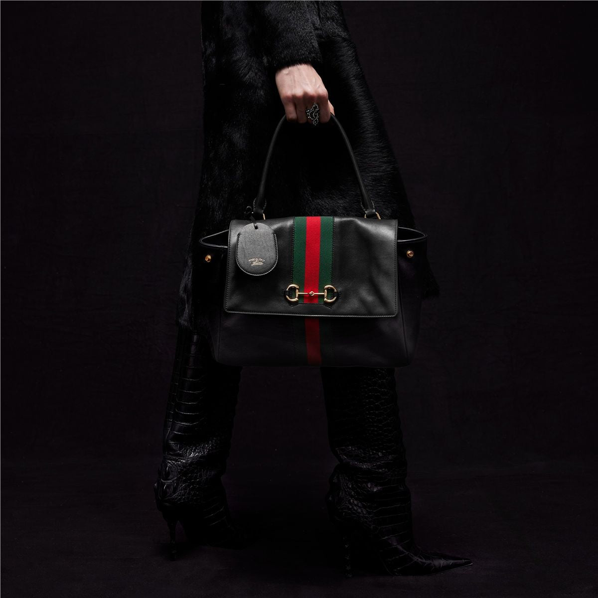 Paparazzo medium top handle bag-GUCCI-Verso