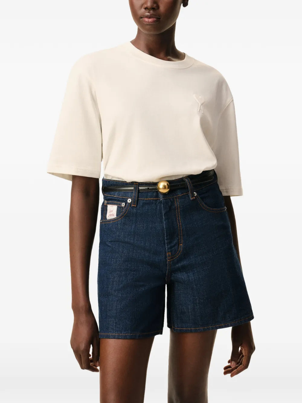 Paris ami de coeur embroidery t-shirt-AMI-Verso