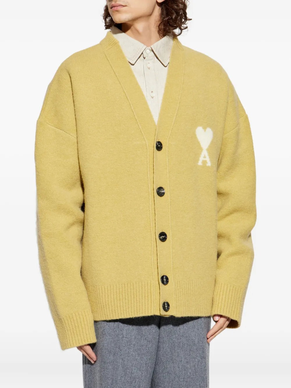 Paris Ami de coeur logo cardigan-AMI-Verso