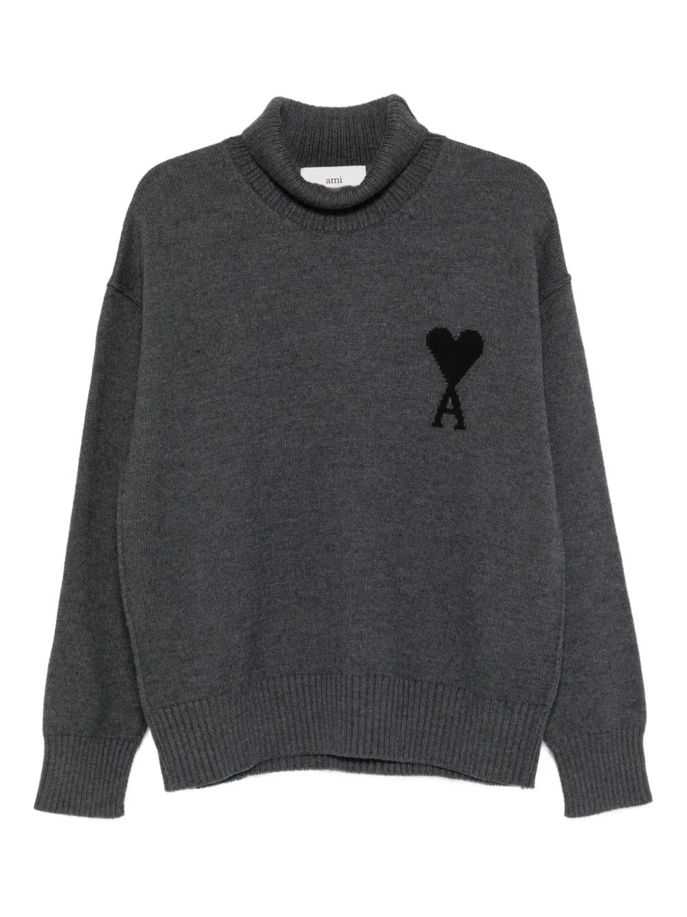Paris ami de coeur roll-neck sweater-AMI-309710-XS-Verso