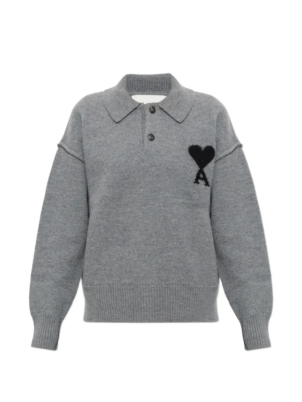 Paris ami de coeur wool polo shirt-AMI-312092-XS-Verso