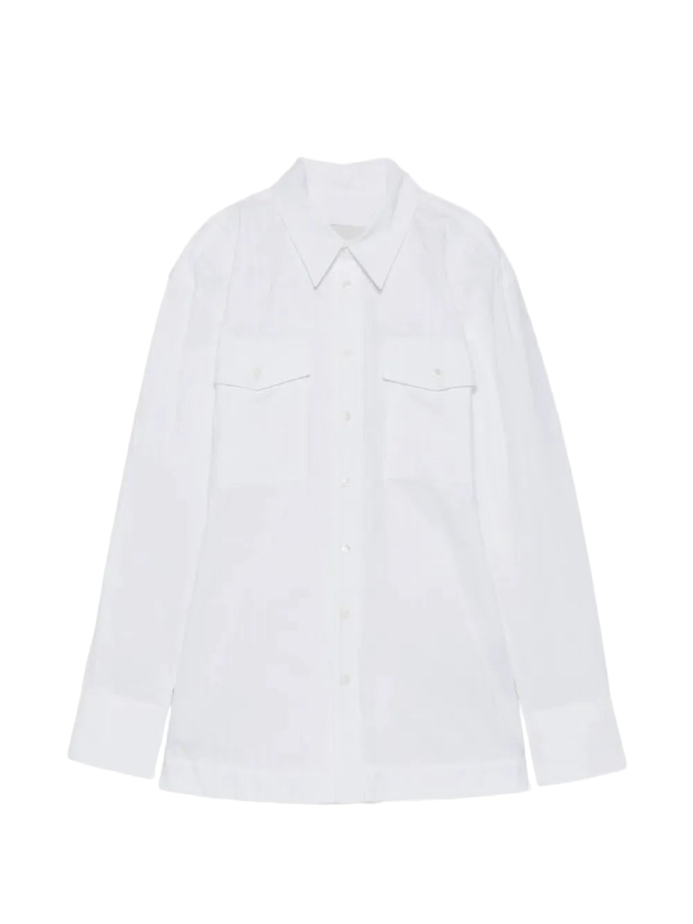 Paris belted pinstriped shirt-AMI-312065-36-Verso