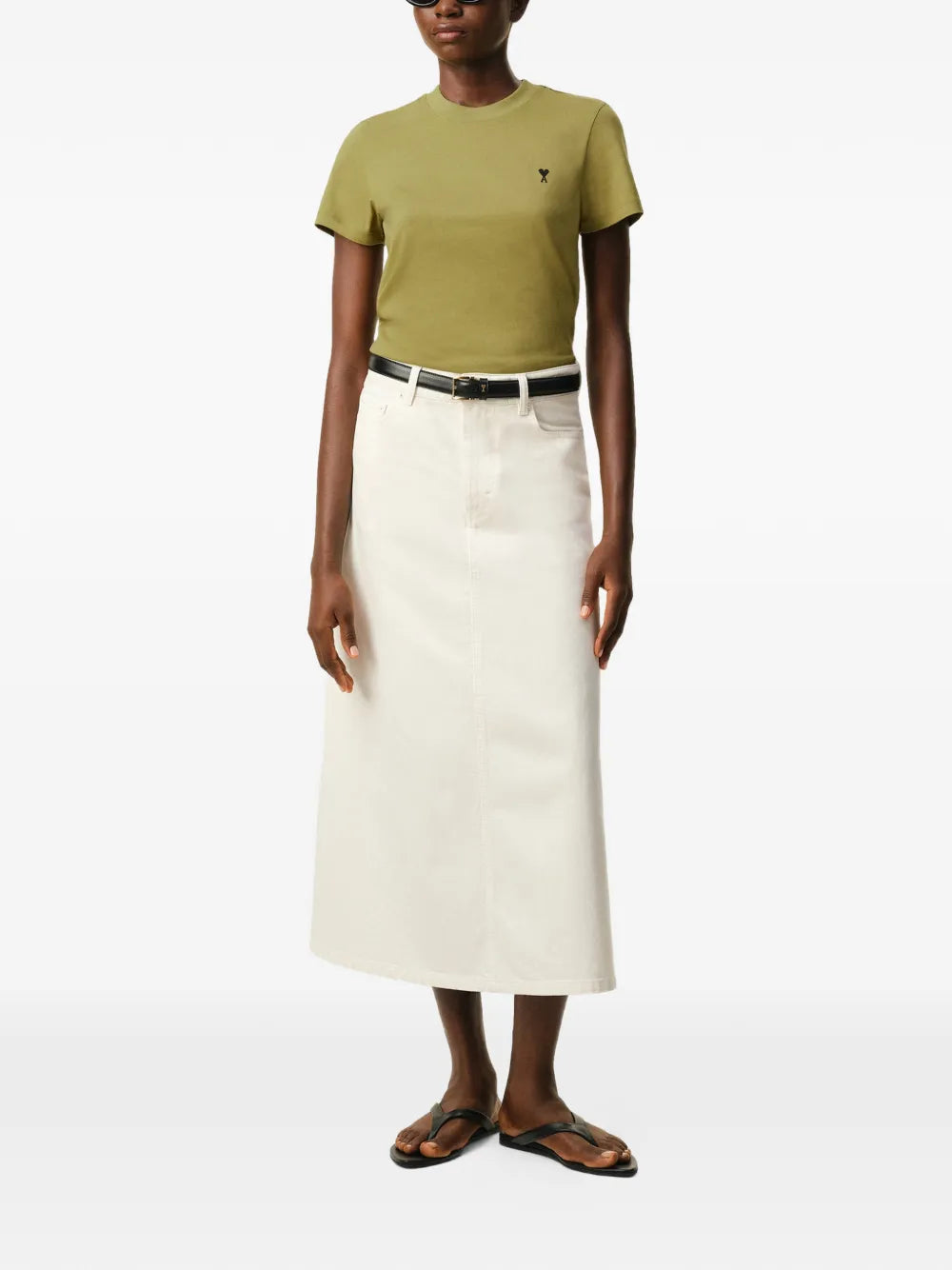 Paris coeur embroidered t-shirt-AMI-Verso