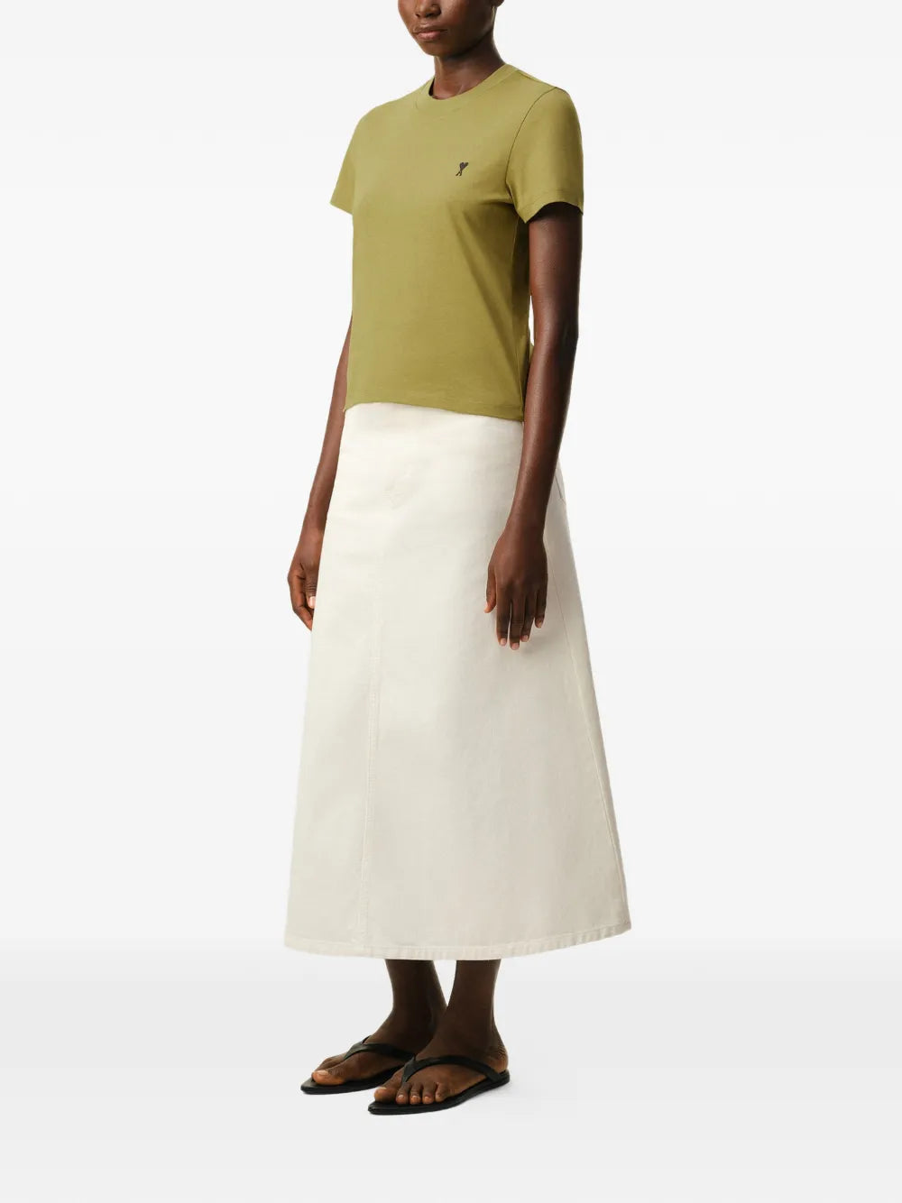 Paris coeur embroidered t-shirt-AMI-Verso