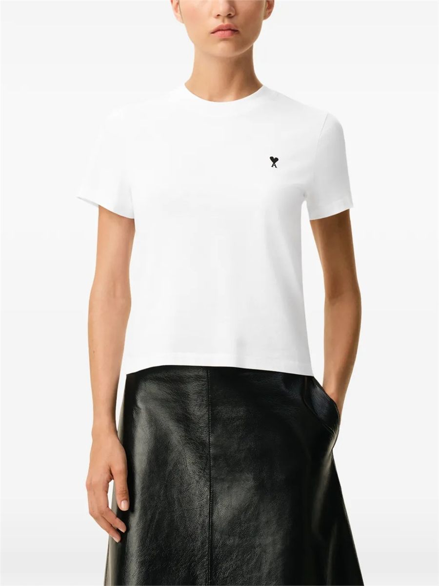 Paris coeur embroidered t-shirt-AMI-Verso