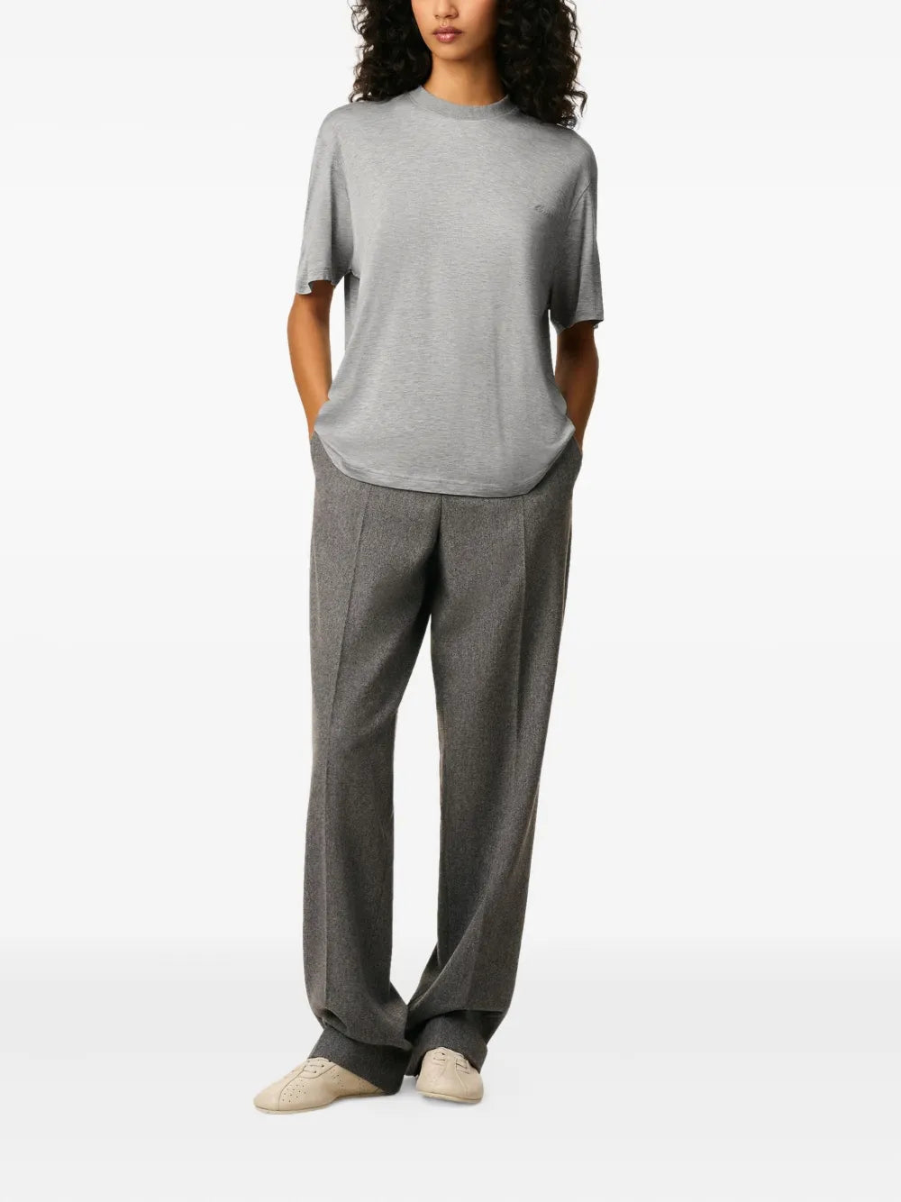 Paris cotton short-sleeve t-shirt-AMI-Verso